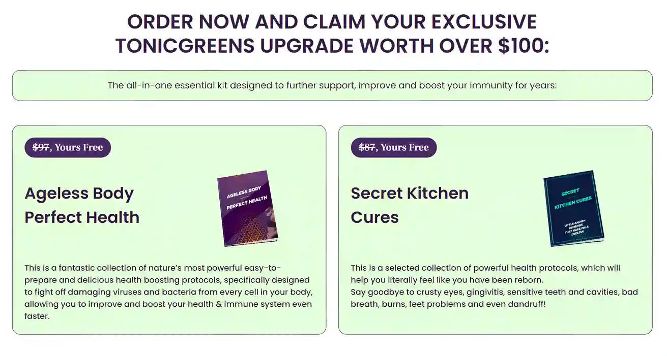 tonic greens ingredients